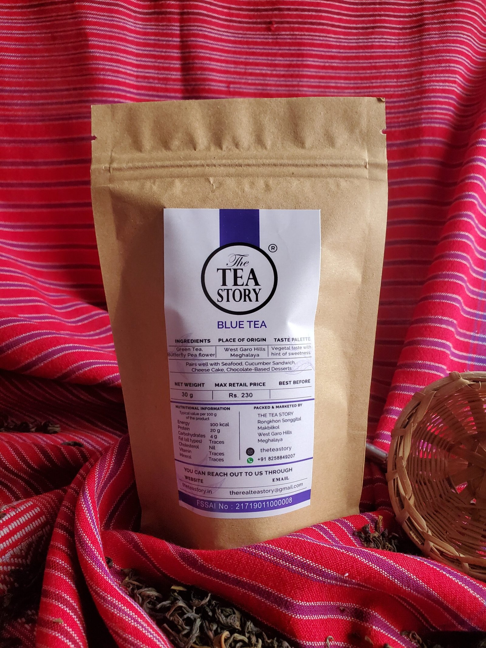 Blue Tea from the tea story