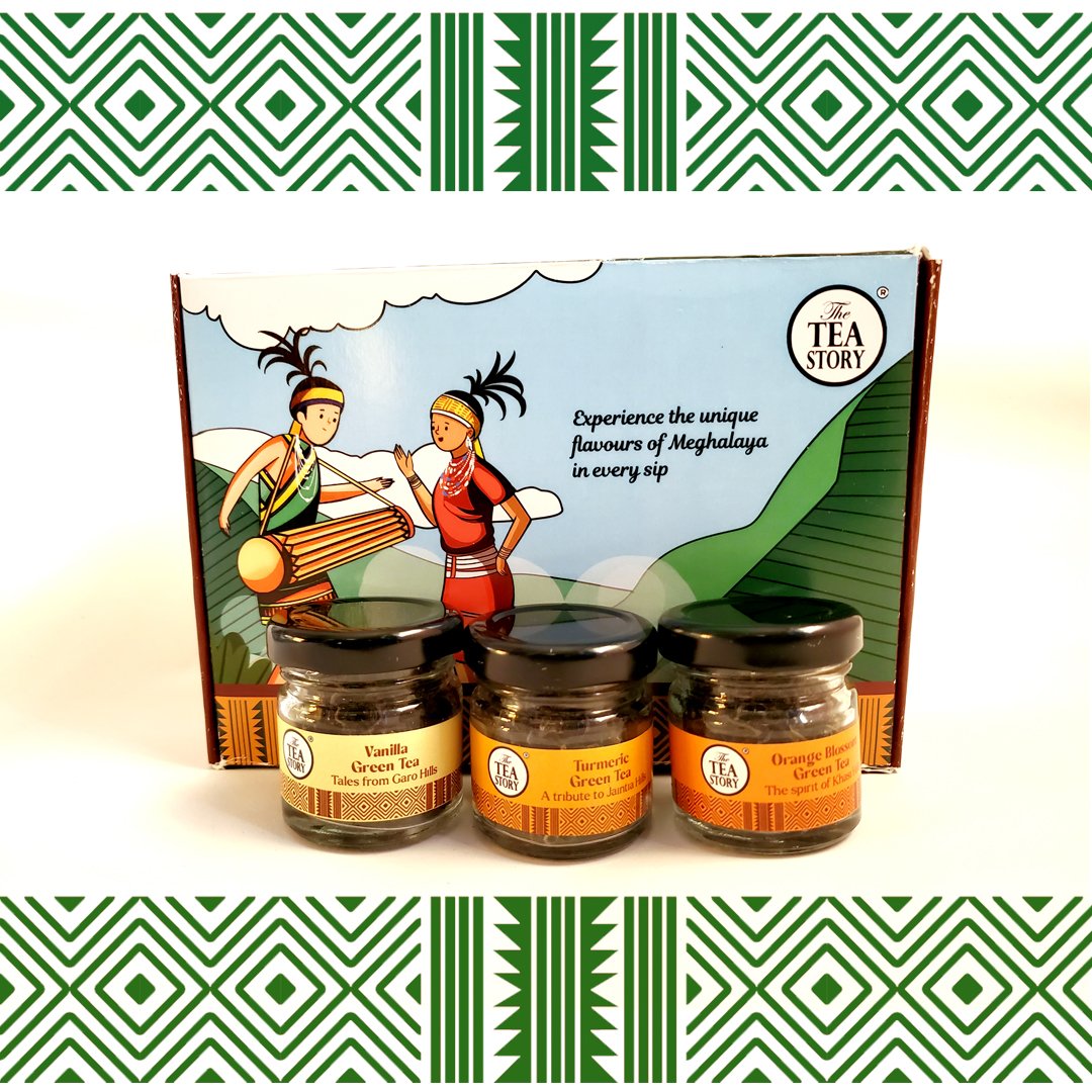 Meghalaya Green Tea Trio Gift Box - Image 3