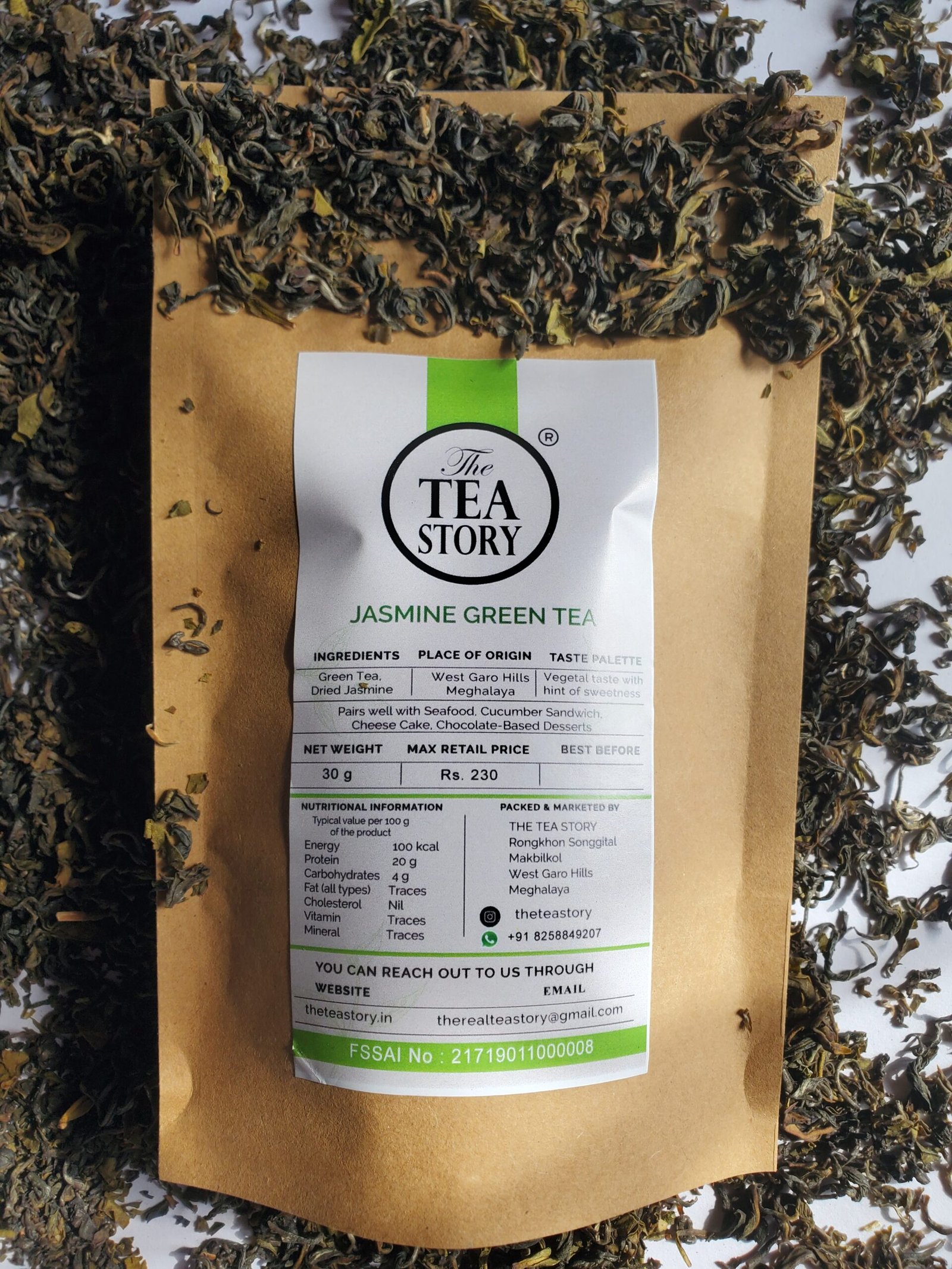 Jasmine Green Tea loose leaf tea from West Garo Hills Meghalaya — The Tea Story