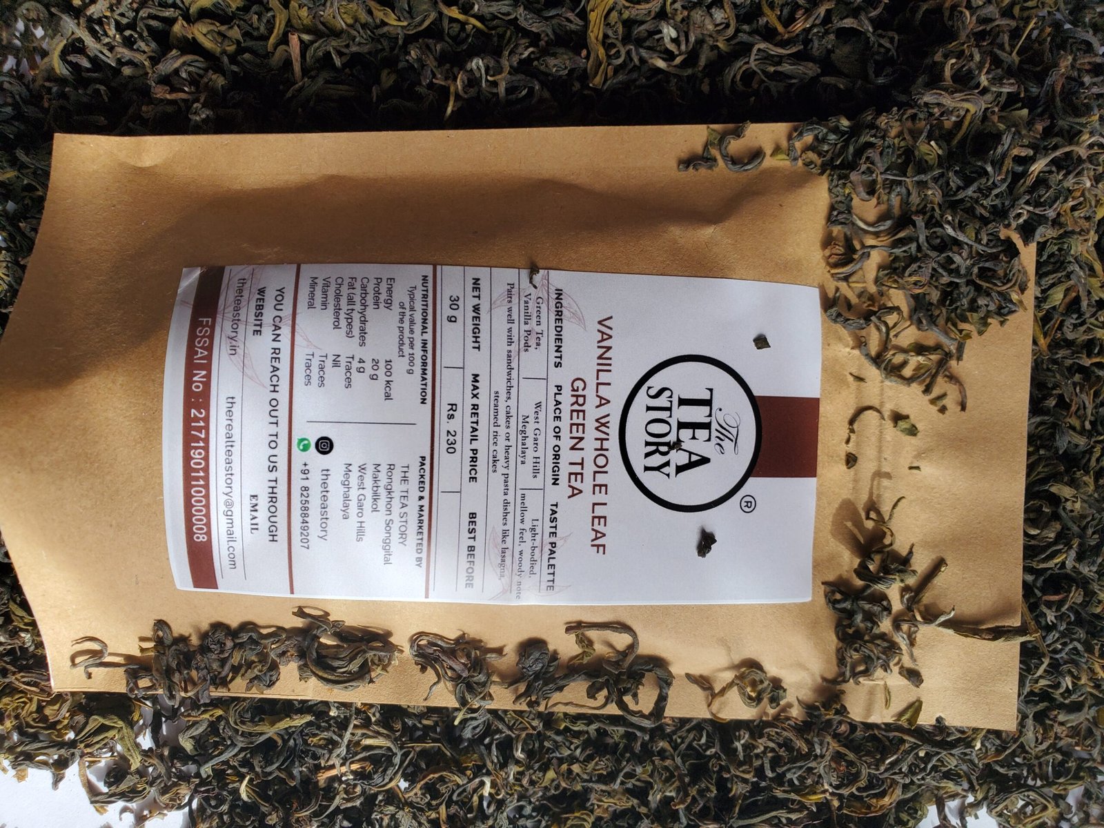 Vanilla Tea loose leaf tea from West Garo Hills Meghalaya — The Tea Story
