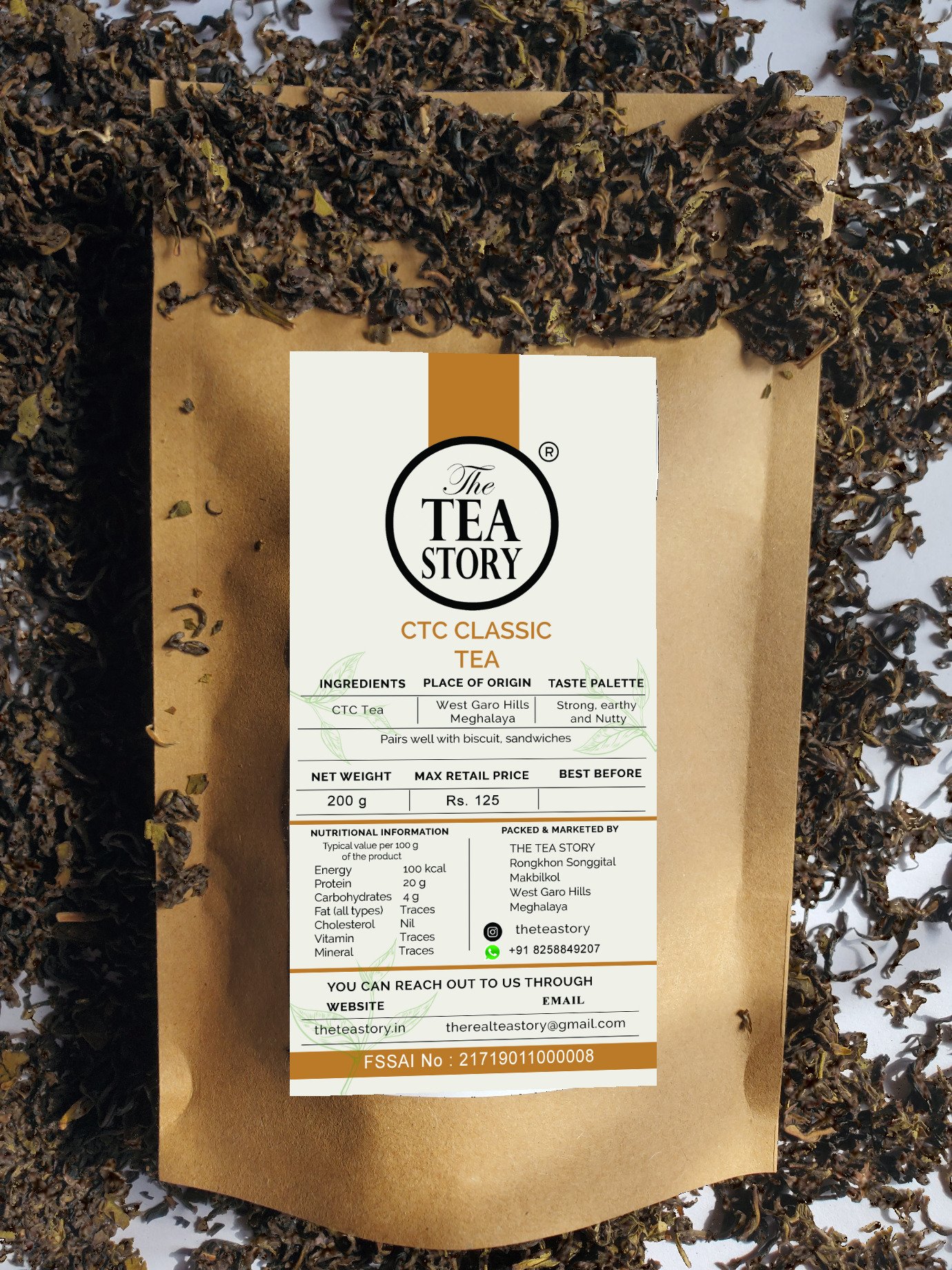 CTC Classic Tea — whole leaf tea from West Garo Hills Meghalaya | The Tea Story