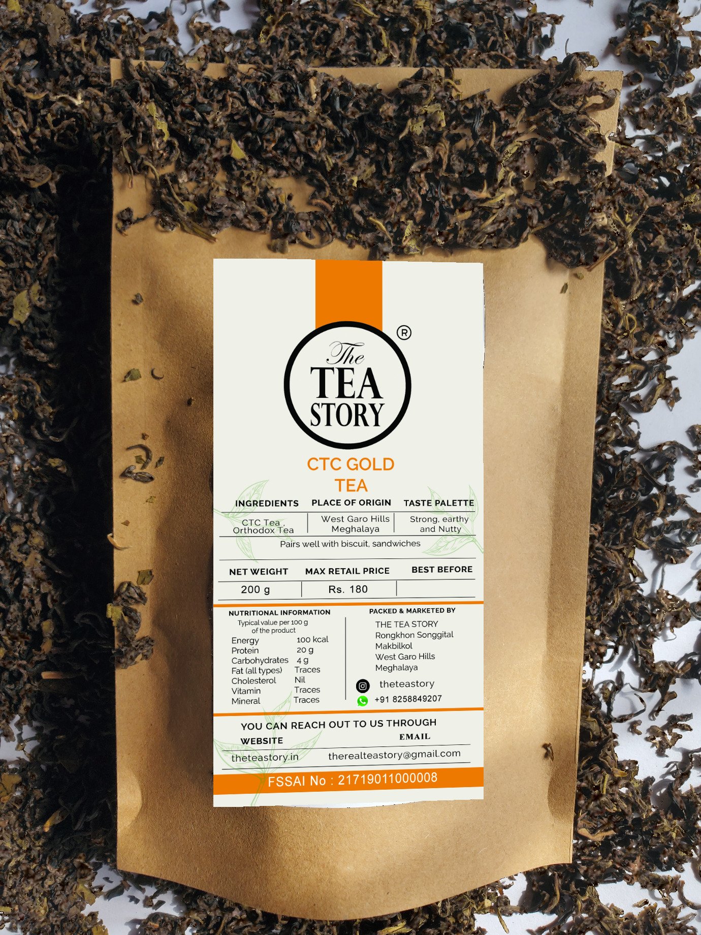 CTC Gold Tea — whole leaf tea from West Garo Hills Meghalaya | The Tea Story