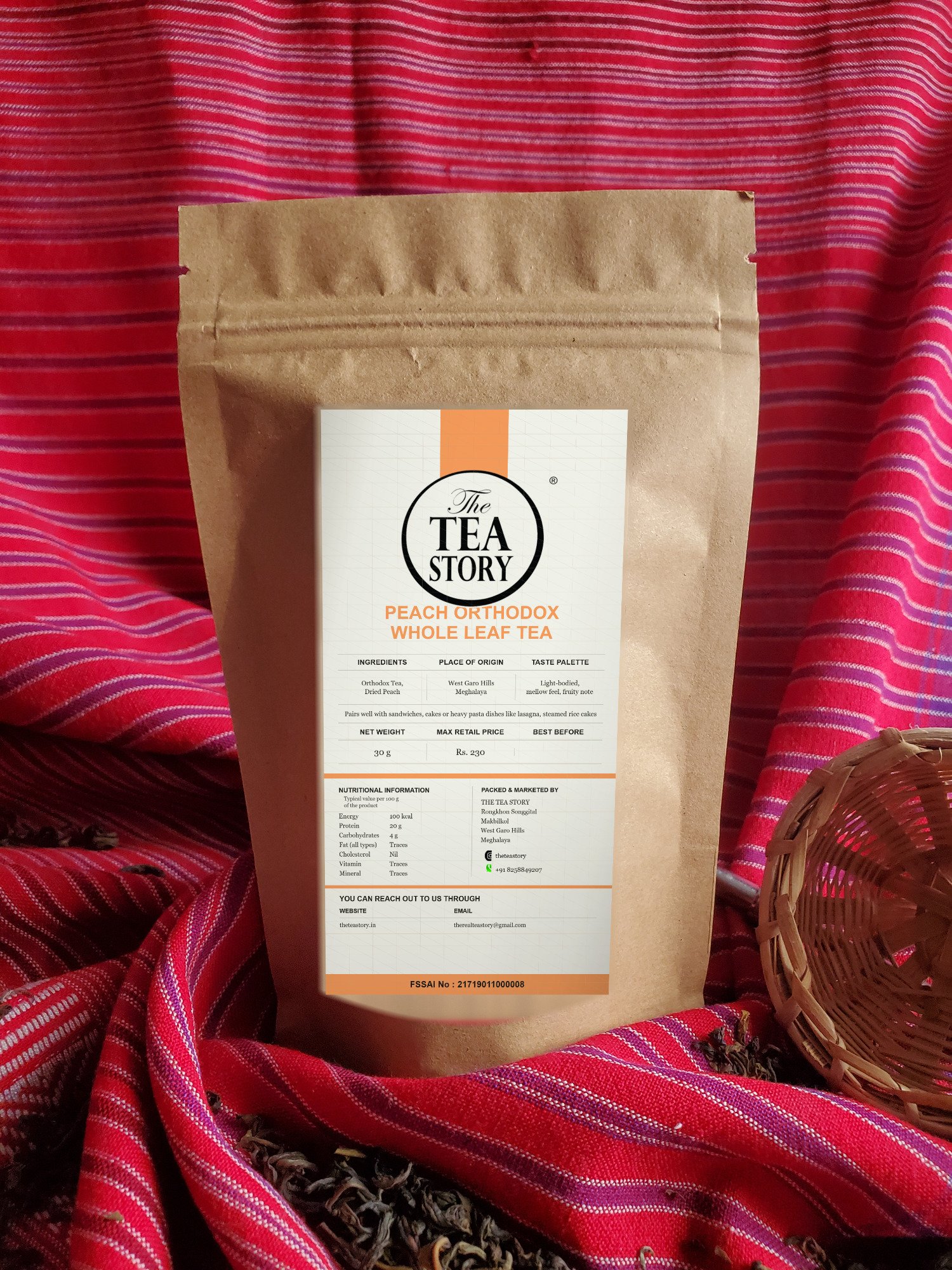 Peach Tea — whole leaf tea from West Garo Hills Meghalaya | The Tea Story
